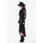 Dark in Love Morwenna Gothic Lace Ruffle Capelet