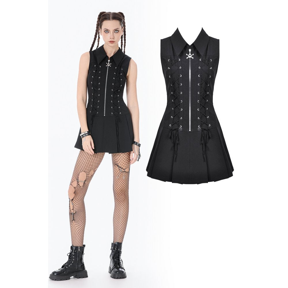 Dark in Love Valeria Gothic Sleeveless Corset Dress