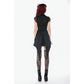Dark in Love Thornspell Gothic Layered Lace Overskirt in Black