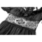 Dark in Love Ebon Rose High-Low Mesh and Lace Goth Dress