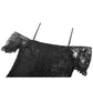 Dark in Love Romantic Gothic Lace-Layered High-Low Dress