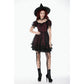 Dark in Love Red Black Lace Princess Dress