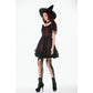 Dark in Love Red Black Lace Princess Dress