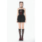 Dark in Love Crimson Shadow Layered-Lace Cake Dress