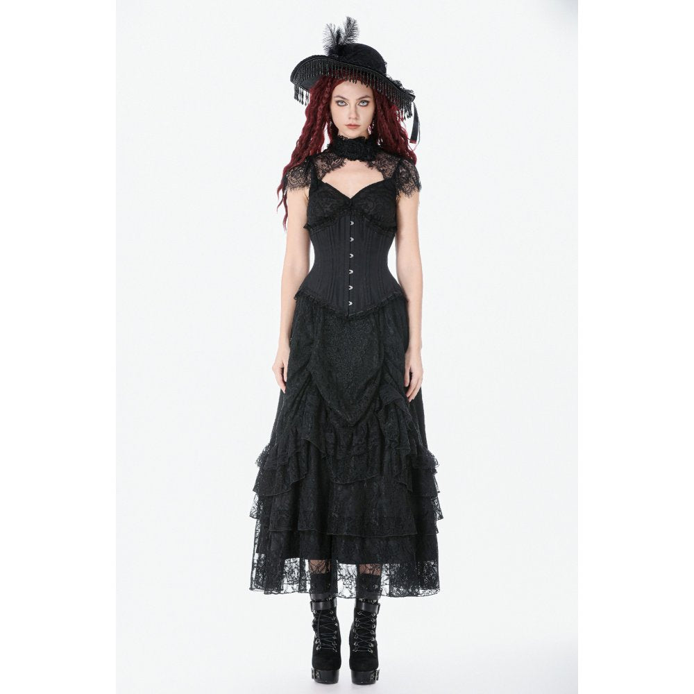 Dark in Love Talia Gothic Longline Metal-Boned Corset