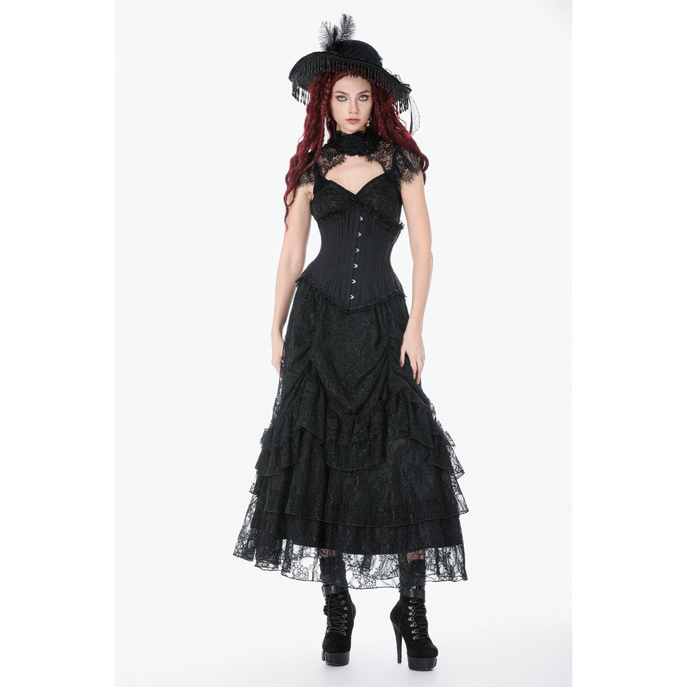 Dark in Love Talia Gothic Longline Metal-Boned Corset