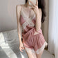 Silky Women's Strap Top and Shorts Two-Piece Set, Multicolours