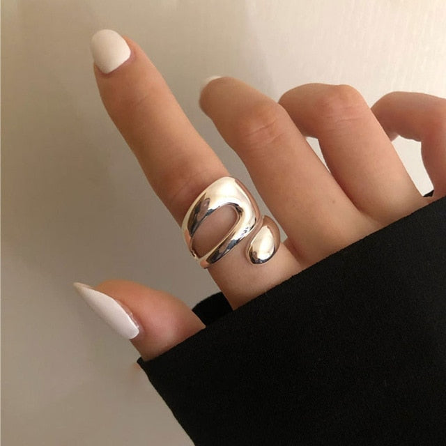 Sculptured Sterling Silver Ring for Women