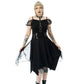 Poizen Industries Banshee Gothic Layered Mini Dress