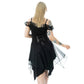 Poizen Industries Banshee Gothic Layered Mini Dress