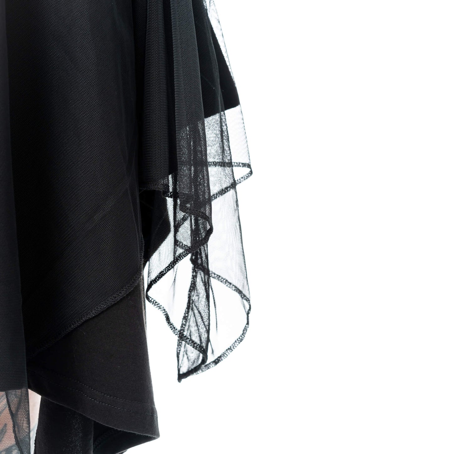 Poizen Industries Banshee Gothic Layered Mini Dress