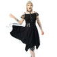 Poizen Industries Banshee Gothic Layered Mini Dress