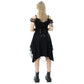 Poizen Industries Banshee Gothic Layered Mini Dress