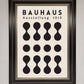 Bauhaus Black 1919 Framed Wall Art