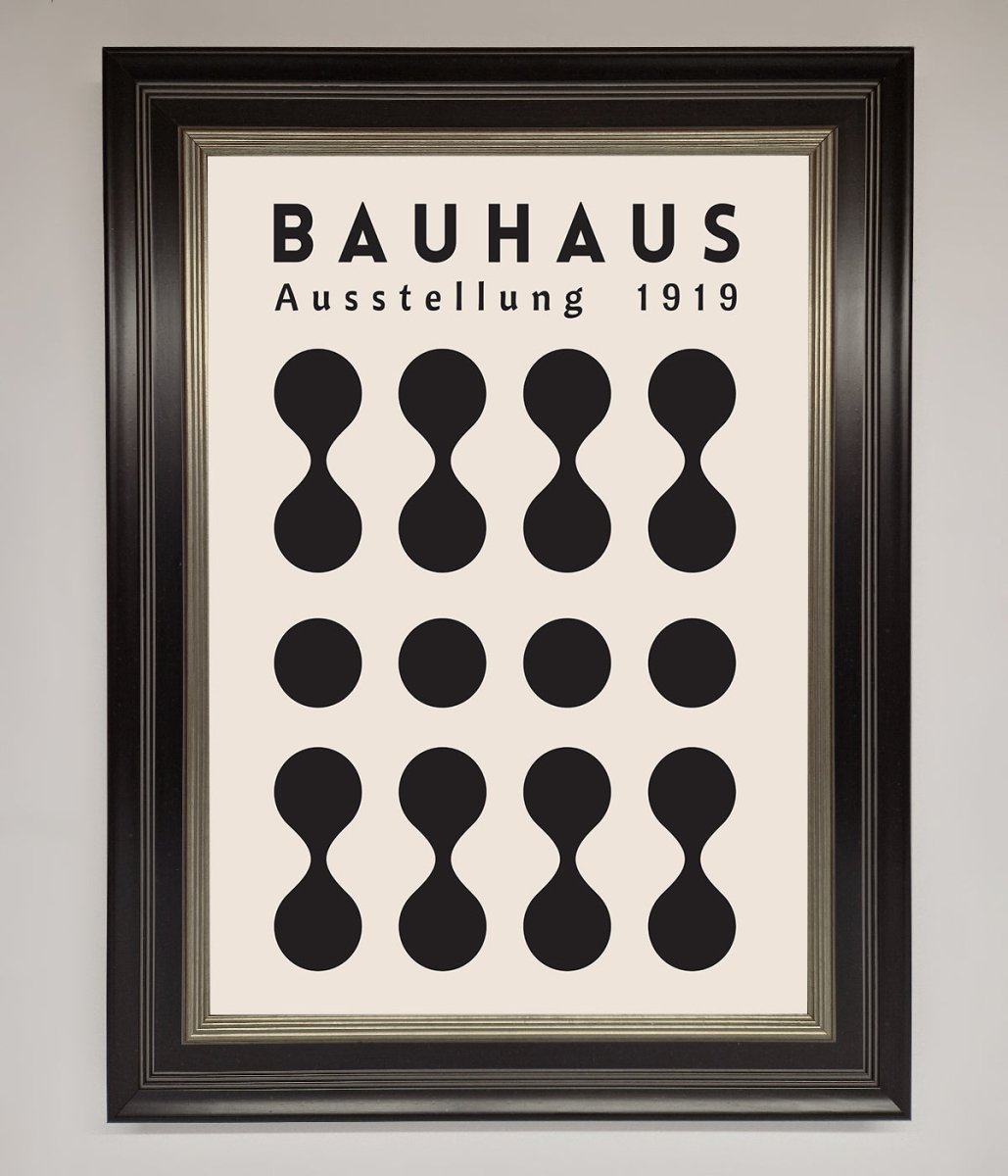 Bauhaus Black 1919 Framed Wall Art