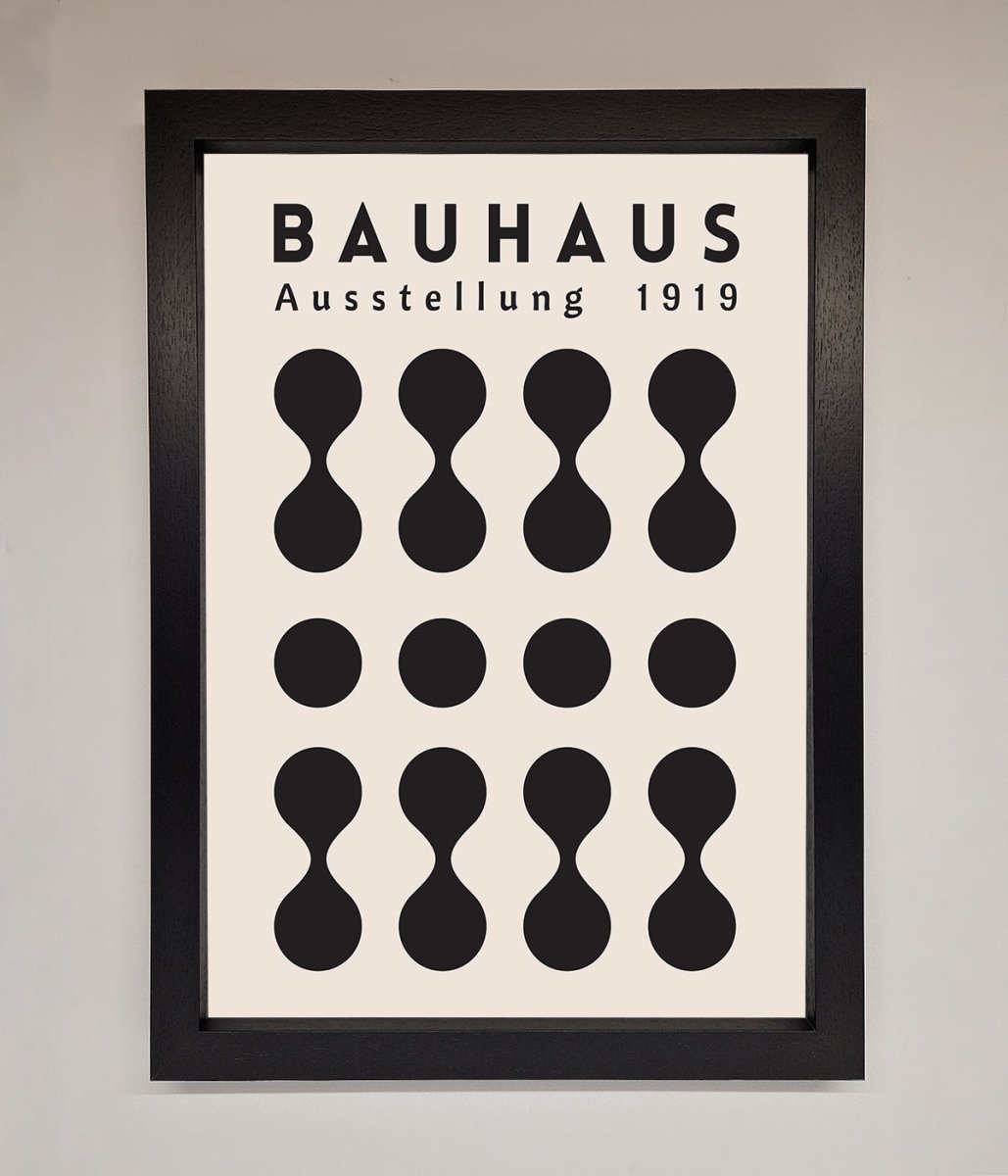 Bauhaus Black 1919 Framed Wall Art