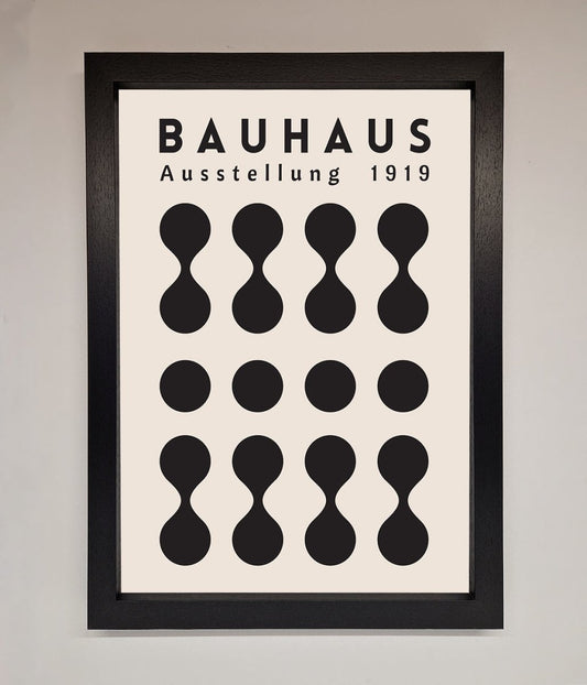 Bauhaus Black 1919 Framed Wall Art