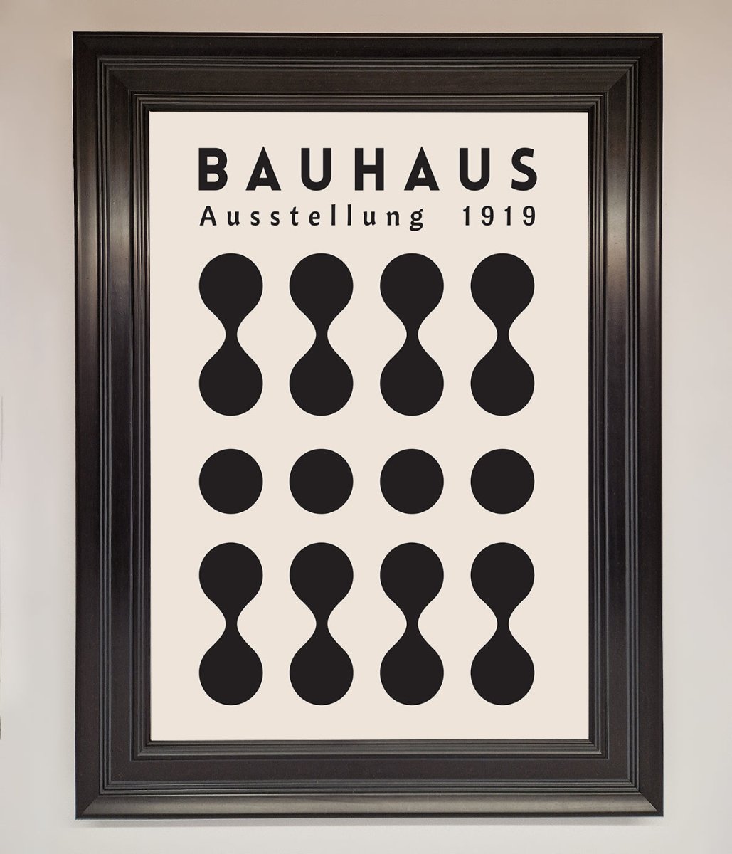 Bauhaus Black 1919 Framed Wall Art