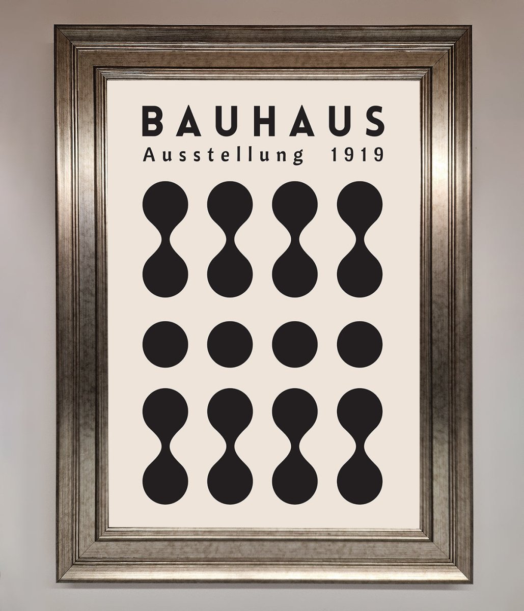 Bauhaus Black 1919 Framed Wall Art