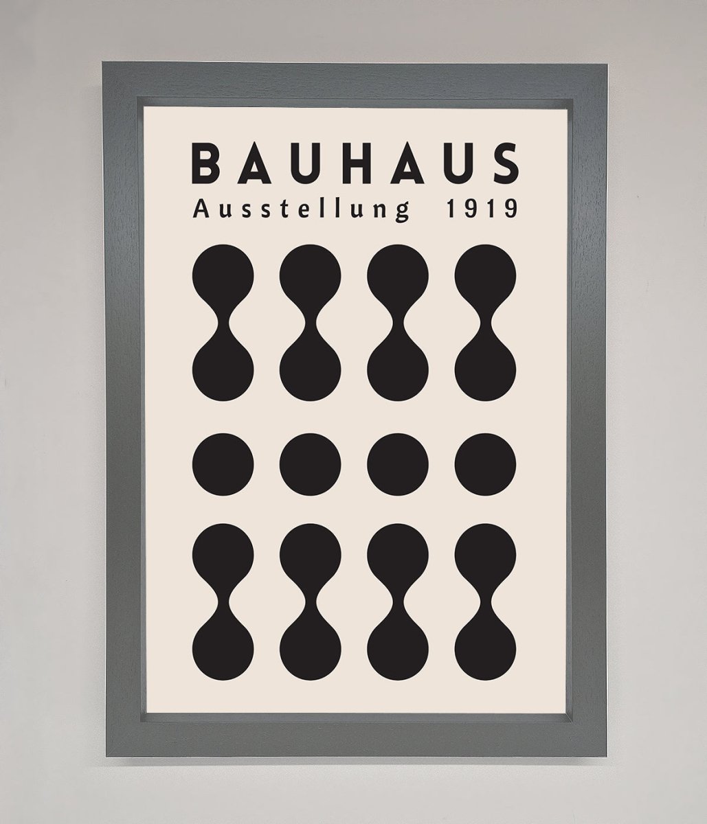 Bauhaus Black 1919 Framed Wall Art