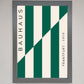 Bauhaus Green and White Framed Print