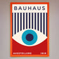 Bauhaus Red and Blue Eye Framed Wall Art
