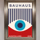 Bauhaus Red and Blue Eye Framed Wall Art