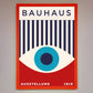 Bauhaus Red and Blue Eye Framed Wall Art