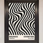 Bauhaus Wavy Black Lines Framed Poster