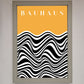 Bauhaus Yellow Framed Poster
