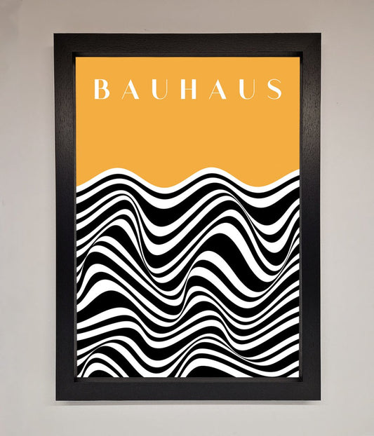 Bauhaus Yellow Framed Poster
