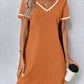 Women's Tennis-Style Dress, Casual Short-Sleeve Dress, Multi Colours