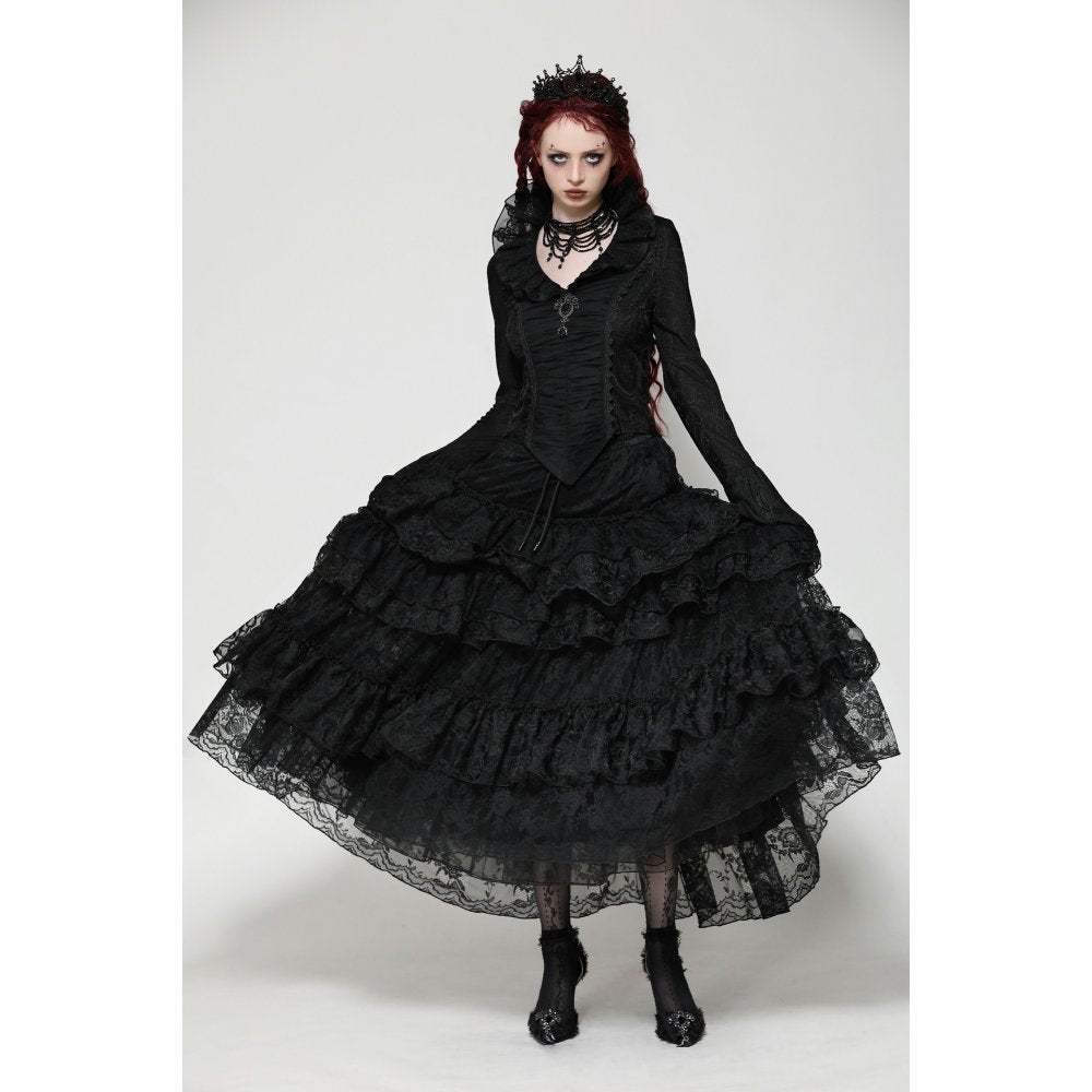 Dark in Love Cressida Gothic Princess Layered Cake Skirt