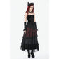 Dark in Love Dark Spliced Lace Maxi Skirt
