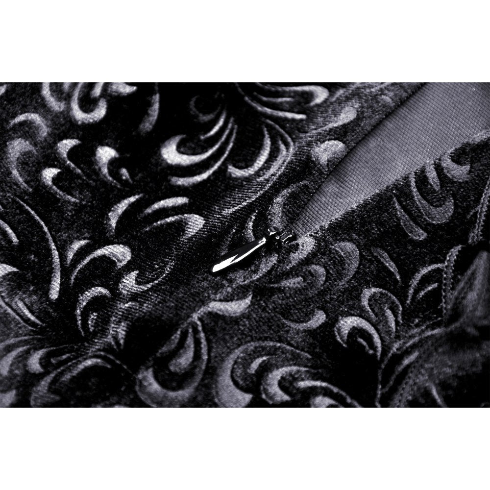 Dark In Love Zira Velvet Fishtail Midi Skirt