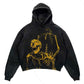 'Loving Skeleton' Fleece-Lined Printed Hooded, Multi Designs