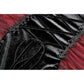 Dark in Love Lilith Red and Black Mesh Panel Goth Gown