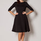 Vireous Formal Round Neck Day Dress