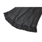 Dark in Love Gothic Victorian Lace Panel Skirt in Crimson