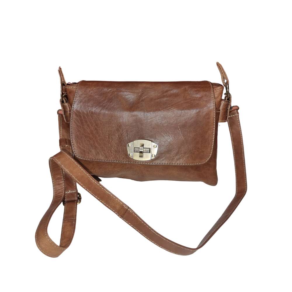 Tadla Lightweight Goat Leather Besace Sling Handbag