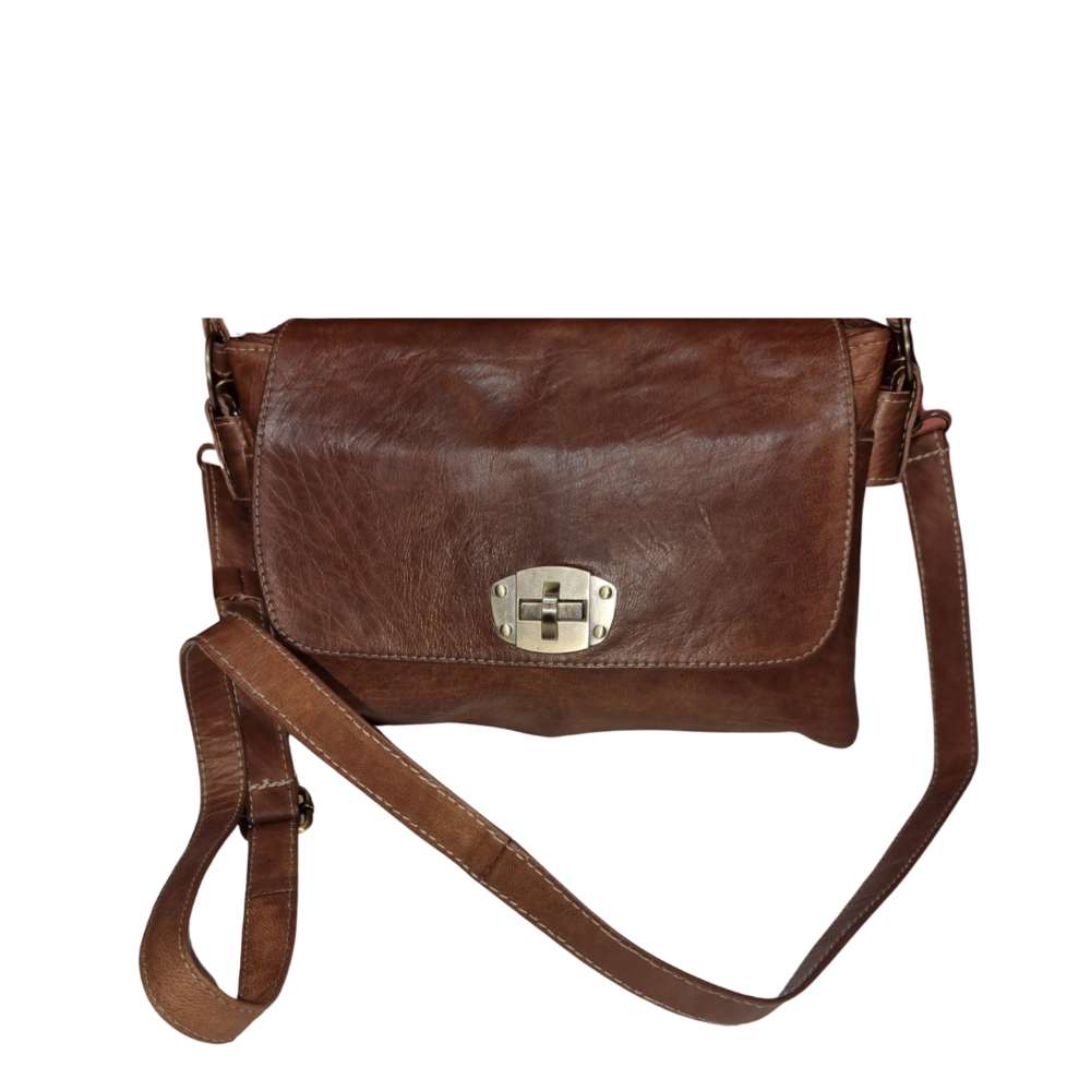 Tadla Lightweight Goat Leather Besace Sling Handbag