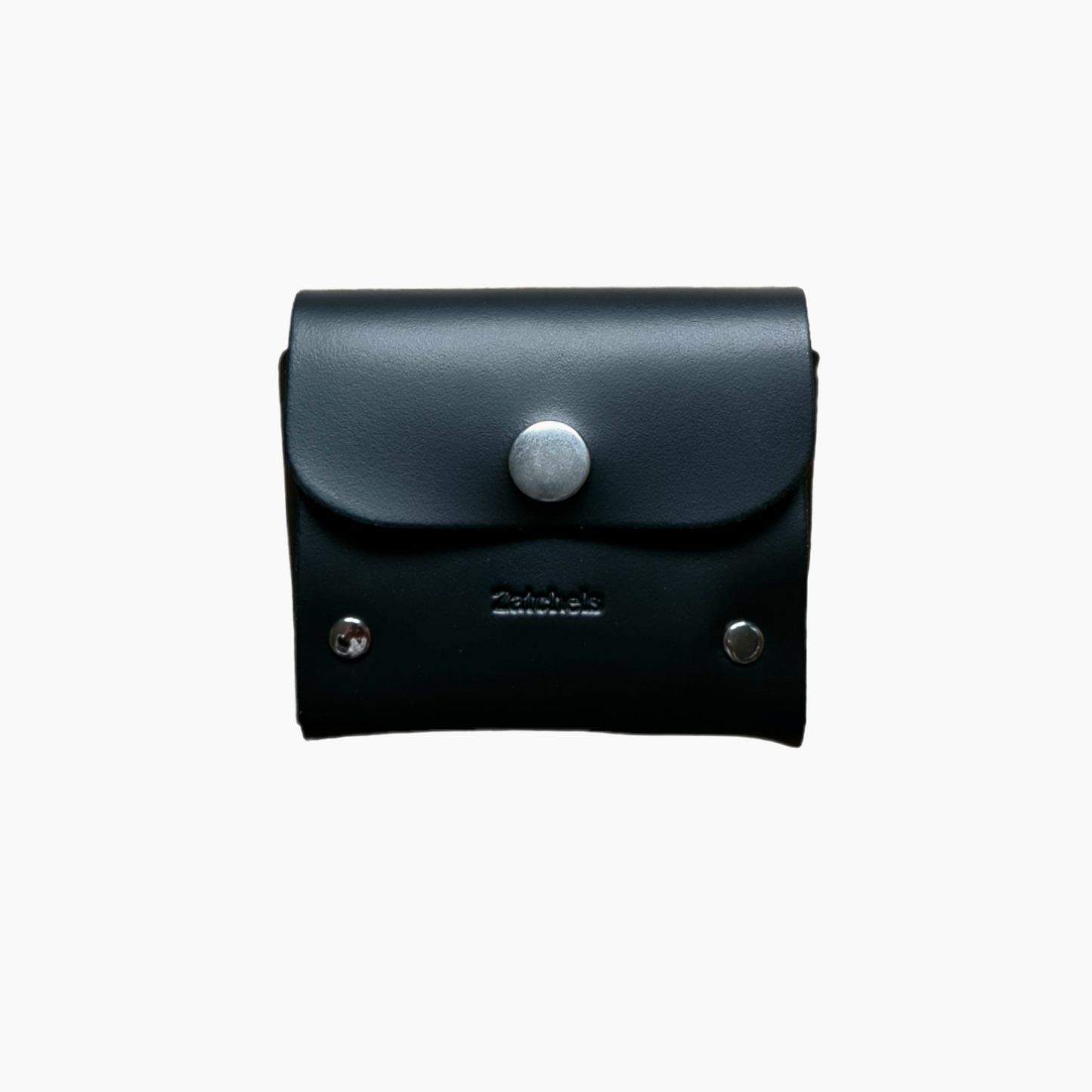 Handmade Leather Simple Coin Purse in Black