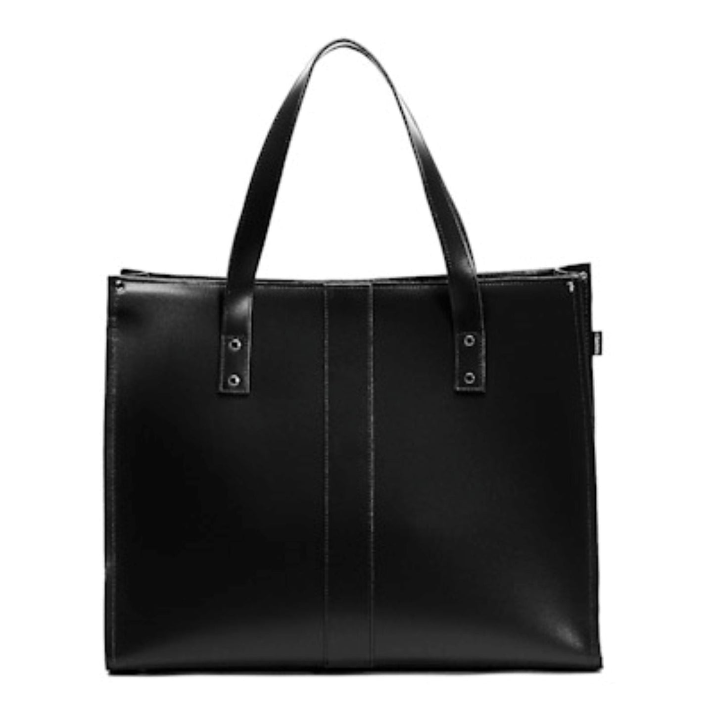 Handmade Leather Shopper in Black