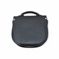 Handmade Tannery Leather Saddle Bag in Black