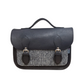 Midi Tannery & Tweed Satchel in Black