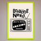 Breaking News Framed Poster