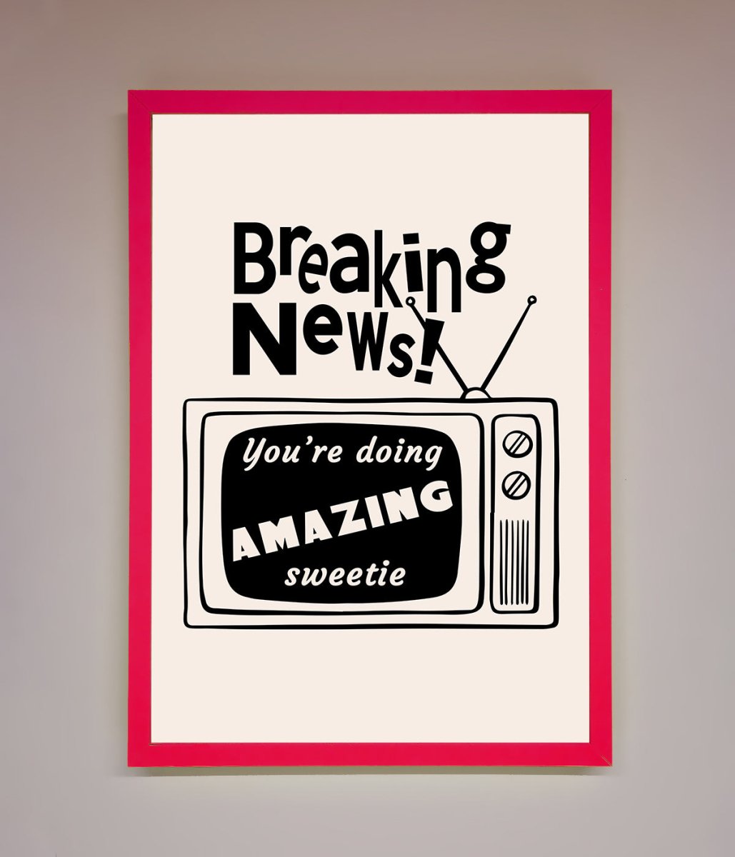Breaking News Framed Poster