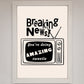 Breaking News Framed Poster