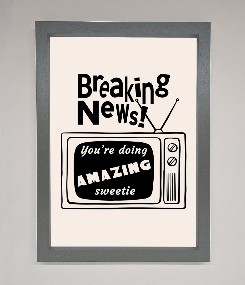 Breaking News Framed Poster