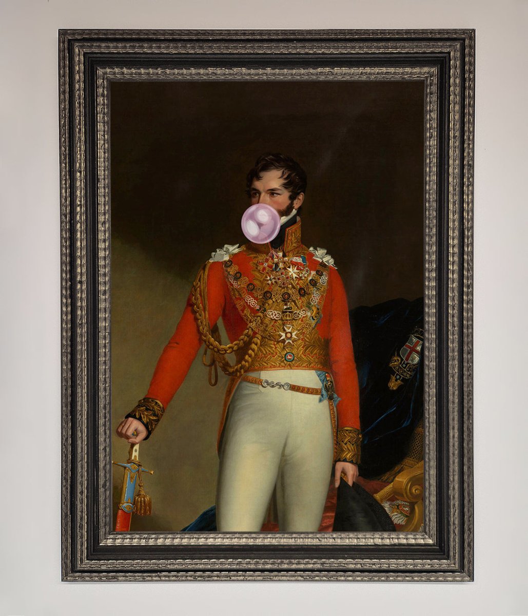 Bubble Gum Admiral Framed Wall Art